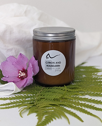Свічка соєва Citron and Mandarin (цитрон і мандарин) 210г