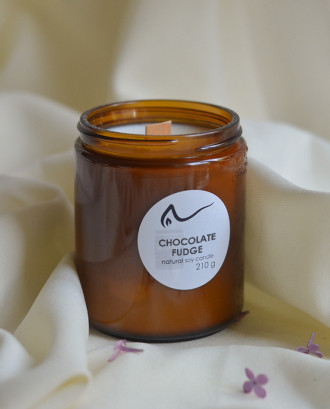 Свічка соєва Chocolate Fudge (шоколадна помадка) 210г