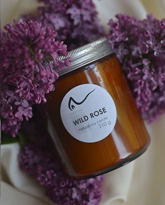Свічка соєва Wild Rose (дика троянда) 210г