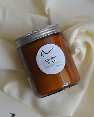 Свічка соєва Sea Salt Oasis (соляний оазис) 210г