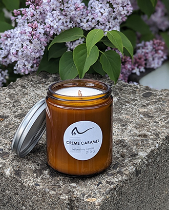 Свічка соєва Creme Сaramel (крем карамель) 210г