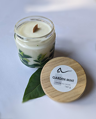 Свічка соєва Garden mint (cадова м'ята)