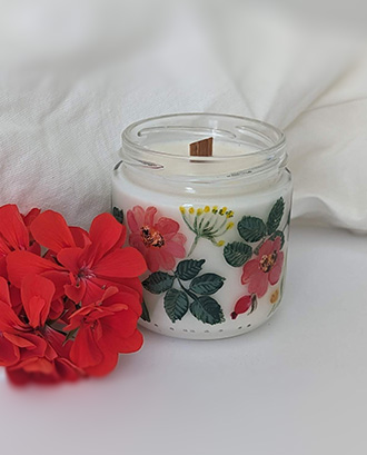 Свічка соєва Wild Rose (дика троянда)