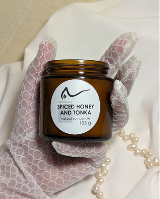 Свічка соєва Spiced Honey and Tonka (пряний мед і тонка) 105г