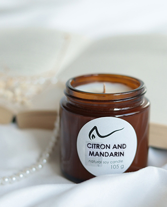 Свічка соєва Citron and Mandarin (цитрон і мандарин) 105г