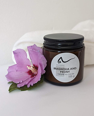 Свічка соєва Magnolia and Peony (магнолія і півонія) 105г