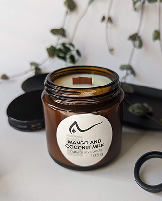 Свічка соєва Mango and Coconut Milk (манго та кокосове молоко) 105г