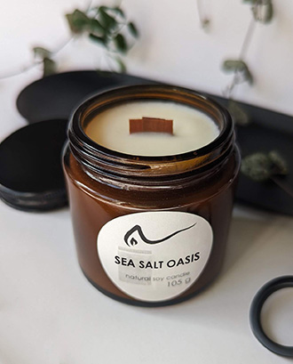 Свічка соєва Sea Salt Oasis (соляний оазис) 105г