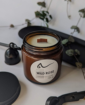 Свічка соєва Wild Rose (дика троянда) 105г