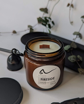 Свічка соєва Fireside (біля каміна) 105г