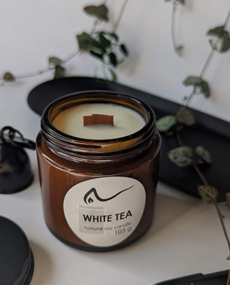 Свічка соєва White Tea (білий чай) 105г