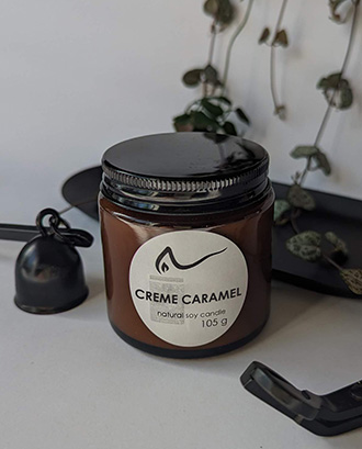 Свічка соєва Creme Сaramel (крем карамель) 105г