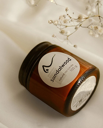 Свічка соєва Sandalwood (сандалове дерево) 105г