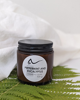 Свічка соєва Peppermint and Eucalyptus (м'ята перцева і евкаліпт) 105г