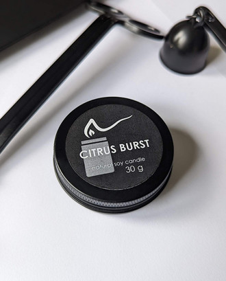Свічка соєва Citrus Burst (цитрусовий вибух) 30г