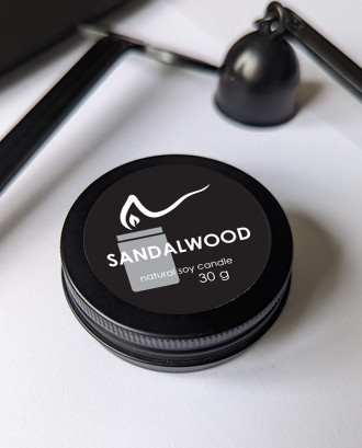 Свічка соєва Sandalwood (сандалове дерево) 30г